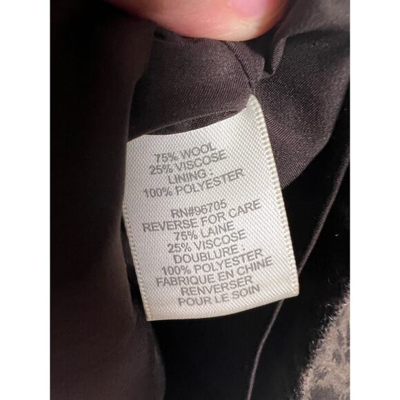 Rebecca Taylor Leopard Animal Print Wool Asymmetrical Ruffle Mini Skirt Size 4 - Picture 7 of 7